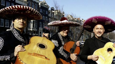 Mariachi muzikanten live muziek