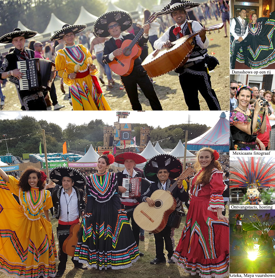 Mexicaans live muziek in een winkelcentrum